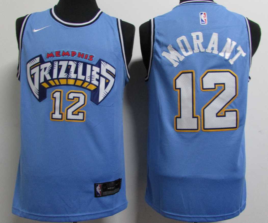 Grizzlies 12 Ja Morant Blue City Edition Nike Swingman Jersey,We sell and wholesale Grizzlies 12 Ja Morant Blue City Edition Nike Swingman Jersey on line form chian!